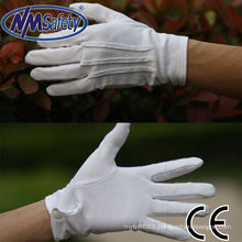 NMSAFETY cotton hand working glove pvc dotted gloves machine making